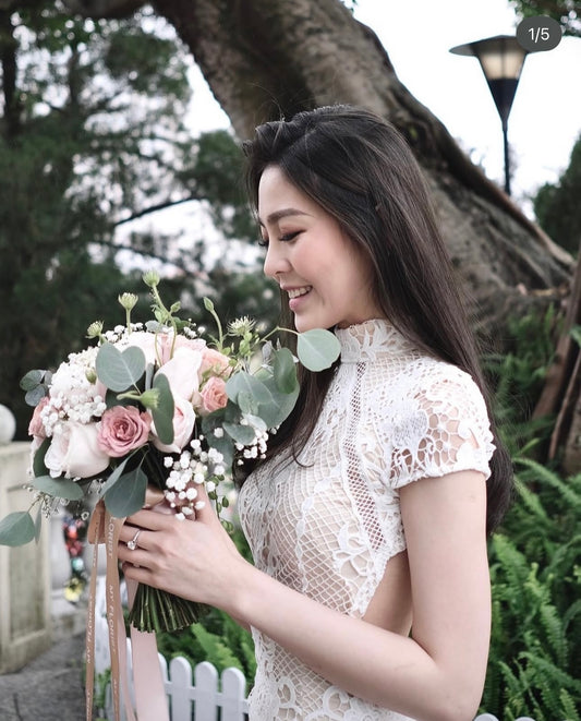 復古鮮花手捧花